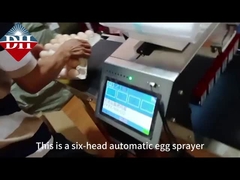 Μηχανή εκτύπωσης αυτοματοποιημένου κώδικα ψεκασμού αυγών με έξι ακροφύσια